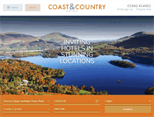 Tablet Screenshot of coastandcountryhotels.com